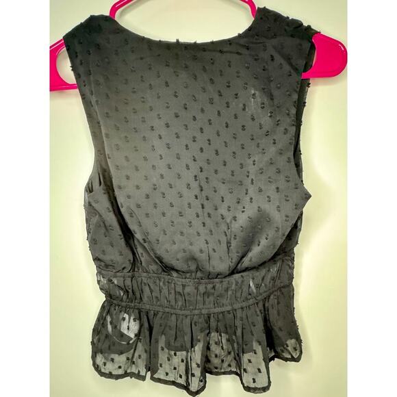 Lulus black ruffled top NWT Size XS - Picture 2 of 2